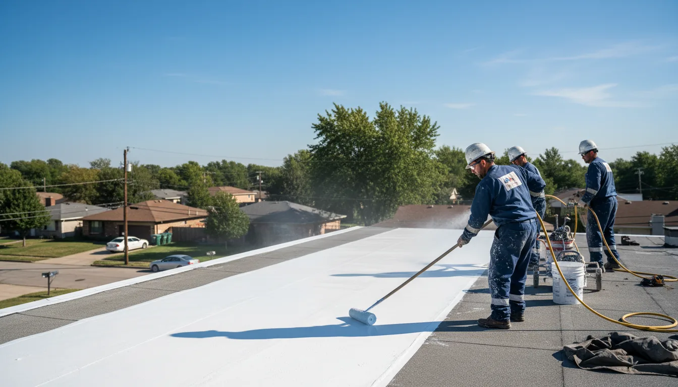 Commercial roof coating in Metamora, OH near me